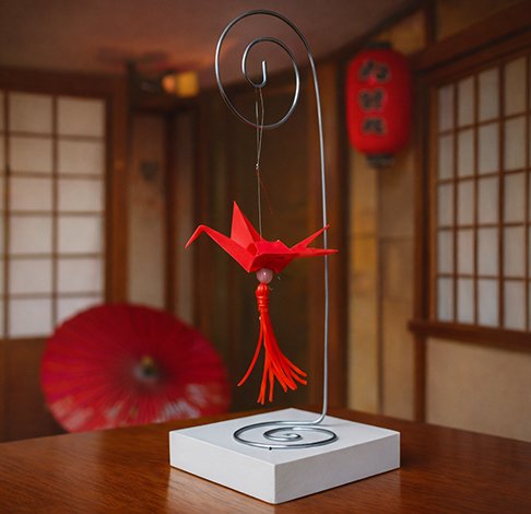 Tsuru de Mesa Vermelho